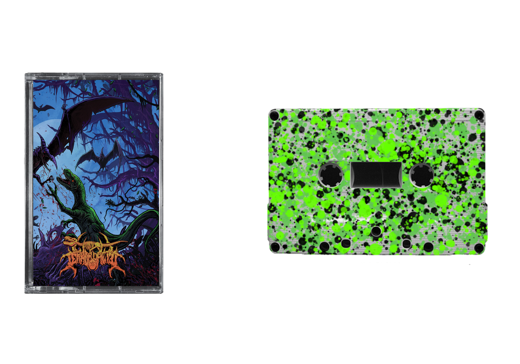 Terrordactyl - Cretaceous Carnage Green Splatter Cassette