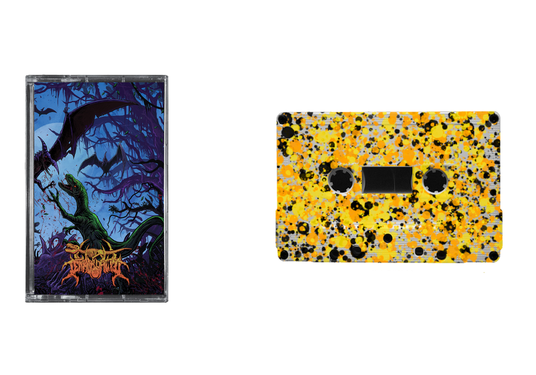 Terrordactyl - Cretaceous Carnage Orange/Yellow Splatter Cassette